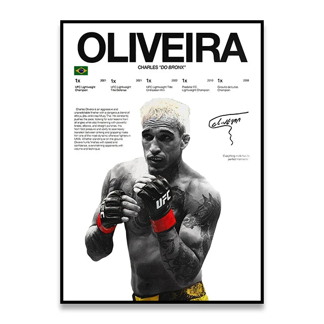 CHARLES OLIVEIRA POSTER