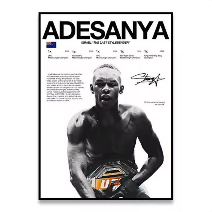 ISRAEL ADESANYA POSTER
