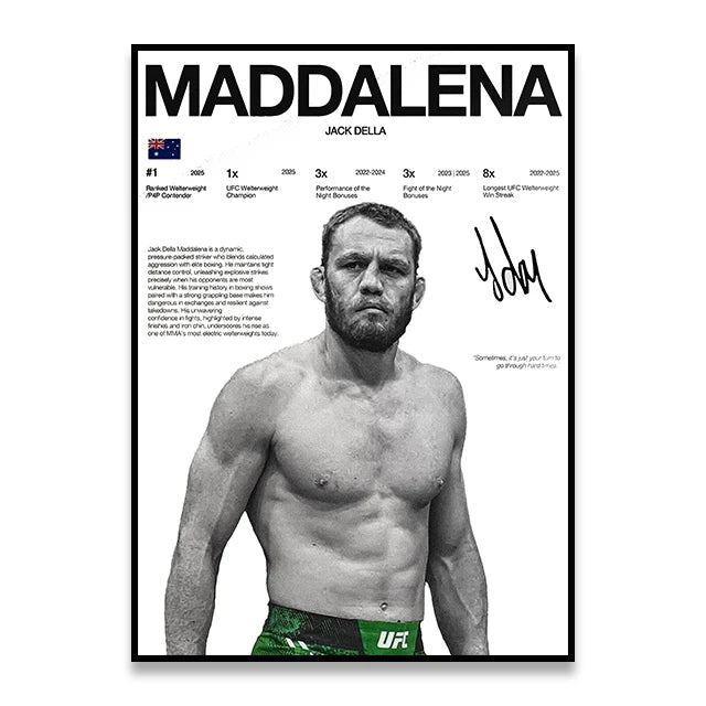 JACK DELLA MADDALENA POSTER