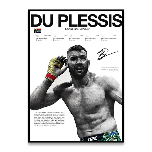 DRICUS DU PLESSIS POSTER
