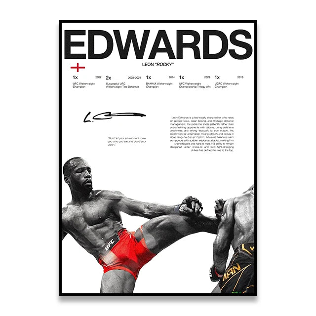LEON EDWARDS POSTER