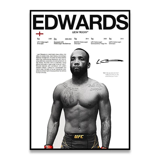 LEON EDWARDS POSTER